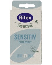Pro Nature Sensitiv Презервативи, допълнително овлажнени, 8 броя, Ritex -1