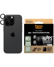 Протектор за камера PanzerGlass - Hoops Black,iPhone 16 Pro/16 Pro Max -1