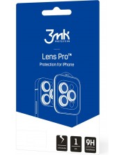 Стъклен протектор 3mk - Lens Protection Pro, iPhone 14 Pro/Max, златист -1