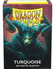 Протектори за карти Dragon Shield Sleeves - Matte Turquoise (100 бр.)