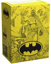 Протектори за карти Dragon Shield - Matte Dual Art Sleeves Standard Size, Batman Core (100 бр.) -1