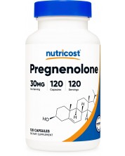 Pregnenolone, 30 mg, 120 капсули, Nutricost