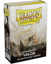 Протектори за карти Dragon Shield - Matte Dual Sleeves Small Size, Valor (60 бр.) -1
