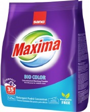 Прах за пране Sano - Maxima Bio color, 35 пранета, 1.25 kg