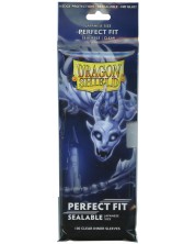 Протектори за карти Dragon Shield Perfect Fit Sealable Sleeves - Small Clear (100 бр.)