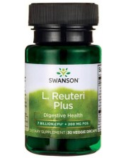 L. Reuteri Plus, 30 растителни капсули, Swanson -1