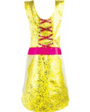 Приказна рокля Adorbs - Жълта, цикламена -1
