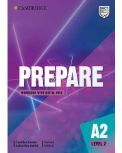 Prepare! Level 2 Workbook with Digital Pack (2nd edition) / Английски език - ниво 2: Учебна тетрадка с код -1