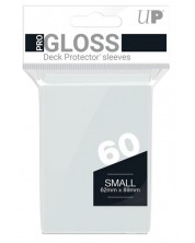 Протектори за карти Ultra Pro - PRO-Gloss Small Size, Clear (60 бр.)