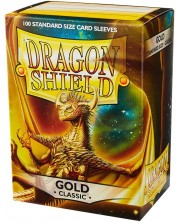 Протектори за карти Dragon Shield Classic Sleeves - Gold (100 бр.) -1