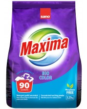Прах за пране Sano - Maxima Bio color, 90 пранета, 3.25 kg