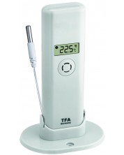 Предавател за температура с дисплей TFA - WEATHER HUB, Pro функции, бял -1