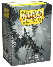 Протектори за карти Dragon Shield Dual Sleeves - Matte Justice (100 бр.) -1