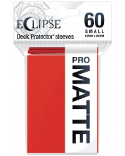 Протектори за карти Ultra Pro - Eclipse Matte Small Size, Apple Red (60 бр.) -1