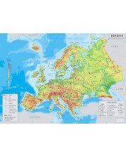 Природогеографска карта на Европа, М 1:5 000 000 (ДатаМап) -1