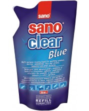 Препарат за прозорци Sano - Clear Blue, 750 ml