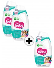 Промо пакет 2+1 Teo Bebe & Family - Гел за пране с Лайка, 1.8 l
