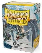 Протектори за карти Dragon Shield Classic Sleeves - Silver (100 бр.) -1