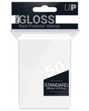 Протектори за карти Ultra Pro - PRO-Gloss Standard Size, White (50 бр.) -1