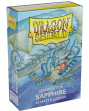 Протектори за карти Dragon Shield Sleeves - Small Matte Sapphire (60 бр.) -1