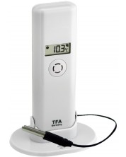 Предавател за температура TFA - WEATHER HUB, Pro функции, бял