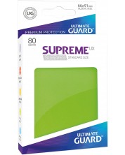 Протектори за карти Ultimate Guard Supreme UX Sleeves - Standard Size Light, Green (80 бр.) -1