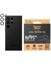 Протектор за камера PanzerGlass - Hoops, Galaxy S24 Ultra, черен