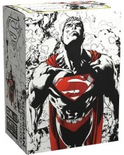 Протектори за карти Dragon Shield - Matte Dual Art Sleeves Standard Size, Superman Core (100 бр.)
