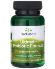 Ultimate Probiotic Formula, 30 растителни капсули, Swanson -1