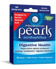 Probiotic Pearls Acidophilus, 30 меки капсули, Nature's Way