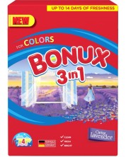 Прах за пране 3 in 1 Bonux - Color Caring Lavender, 4 пранета