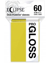 Протектори за карти Ultra Pro - Eclipse Gloss Small Size, Lemon Yellow (60 бр.) -1