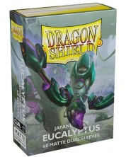 Протектори за карти Dragon Shield Dual Sleeves - Small Matte Eucalyptus (60 бр.) -1