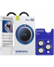 Протектори за камера Blueo - Sapphire Crystal, iPhone 15 Pro, black