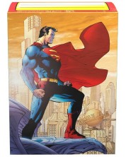 Протектори за карти Dragon Shield - Brushed Art Sleeves Standard Size, Superman 2 (100 бр.) -1