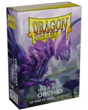 Протектори за карти Dragon Shield Dual Sleeves - Small Matte Orchid (60 бр.)
