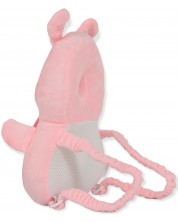 Предпазна възглавница за прохождащи бебета Moni - Rabbit, розова -1