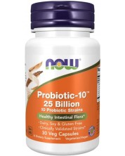 Probiotic-10 25 Billion, 160 mg, 30 капсули, Now -1