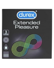 Extended Pleasure Презервативи, 3 броя, Durex -1