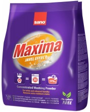 Прах за пране Sano - Maxima Javel Effect, 35 пранета, 1.25 kg