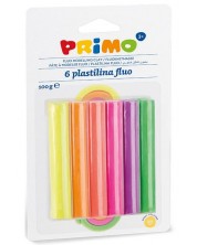 Комплект пластилин Primo Fluo - 6 цвята, 100 g -1