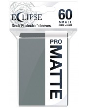 Протектори за карти Ultra Pro - Eclipse Matte Small Size, Smoke Grey (60 бр.)