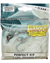 Протектори за карти Dragon Shield Perfect Fit Sideloaders Sleeves - Clear (100 бр.) -1