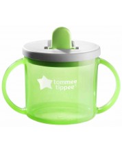Преходна чаша Tommee Tippee - First cup, 4 м+, 190 ml, зелена -1