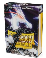 Протектори за карти Dragon Shield - Classic Sleeves Small Size, Clear (60 бр.) -1