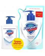 Safeguard Комплект - Течен сапун с пълнител, 225 + 375 ml -1