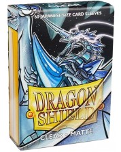 Протектори за карти Dragon Shield Clear Sleeves - Small Matte (60 бр.) -1