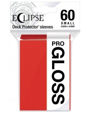 Протектори за карти Ultra Pro - Eclipse Gloss Small Size, Apple Red (60 бр.) -1
