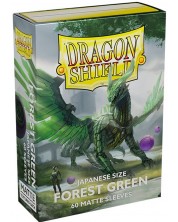 Протектори за карти Dragon Shield Sleeves - Small Matte Forest Green (60 бр.) -1