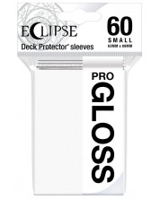 Протектори за карти Ultra Pro - Eclipse Gloss Small Size, Arctic White (60 бр.)